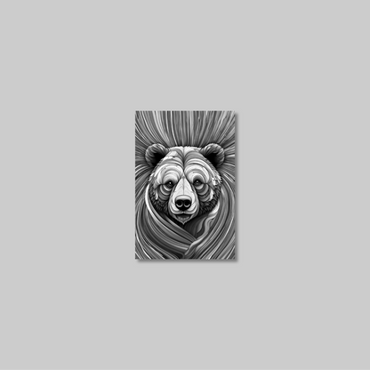ABSTRACT BEAR **UNFRAMED ART PRINT**