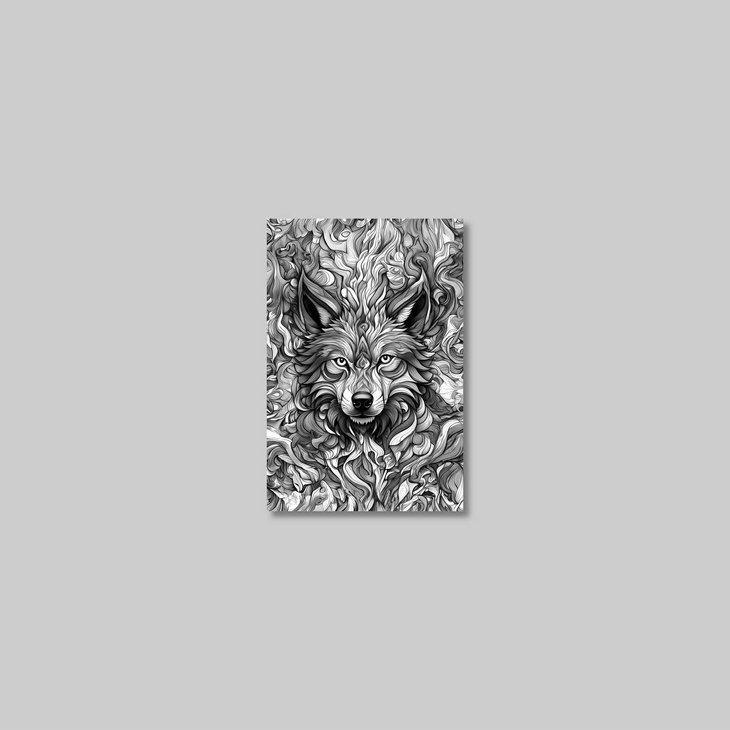 ABSTRACT WOLF **UNFRAMED ART PRINT**