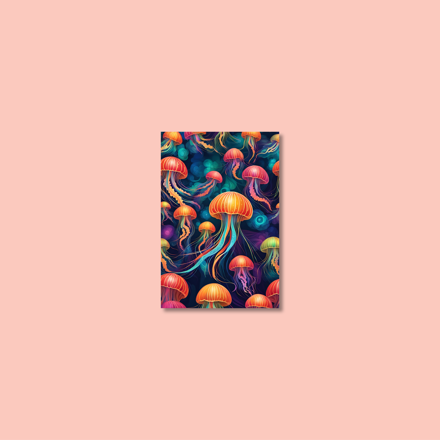 ABSTRACT JELLYFISH **UNFRAMED ART PRINT**