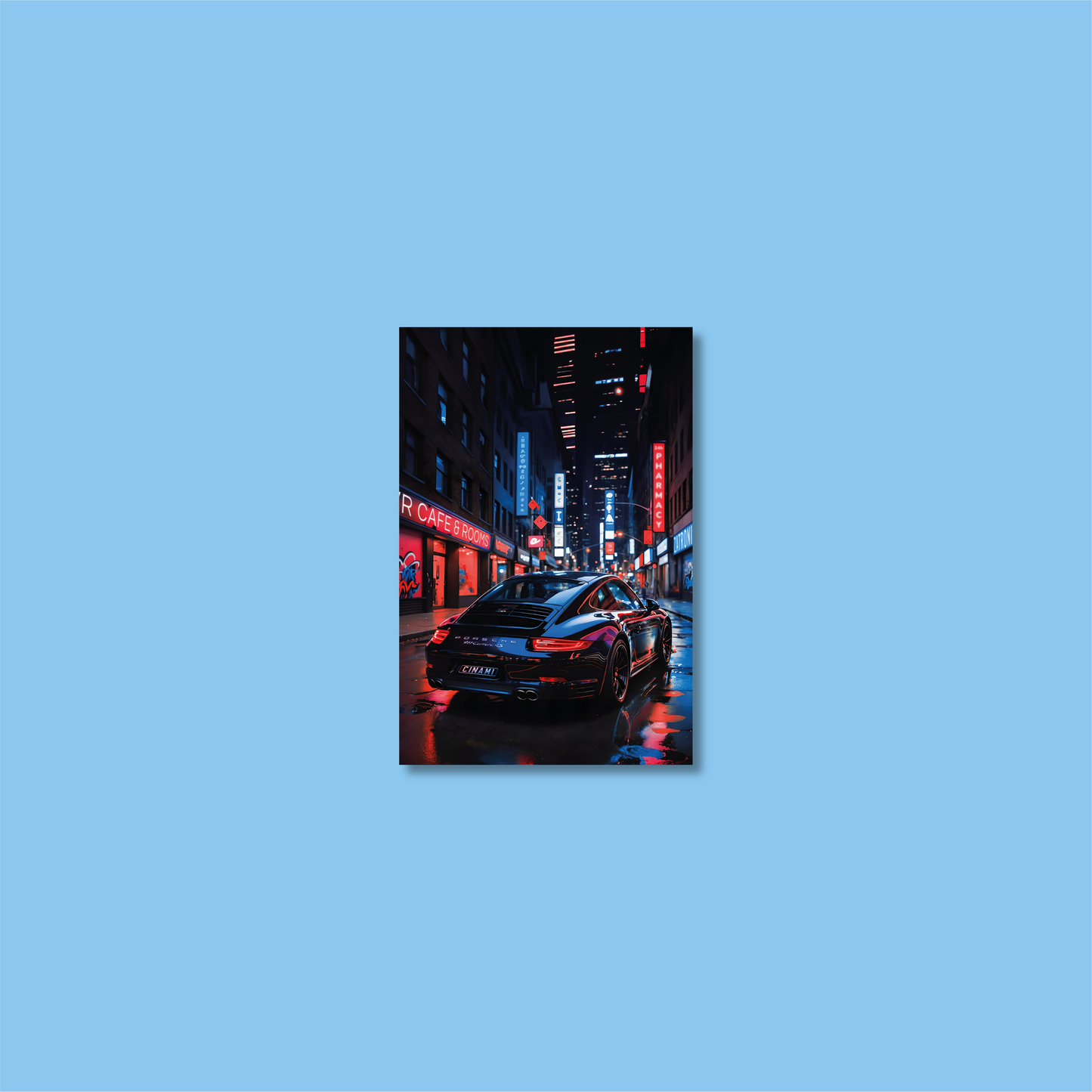 PORSCHE 911 (BACK) **UNFRAMED POSTER**