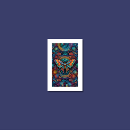 ABSTRACT MOTH **UNFRAMED ART PRINT**