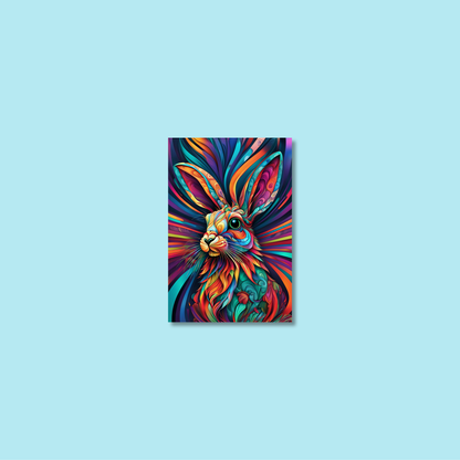 ABSTRACT RABBIT **UNFRAMED ART PRINT**