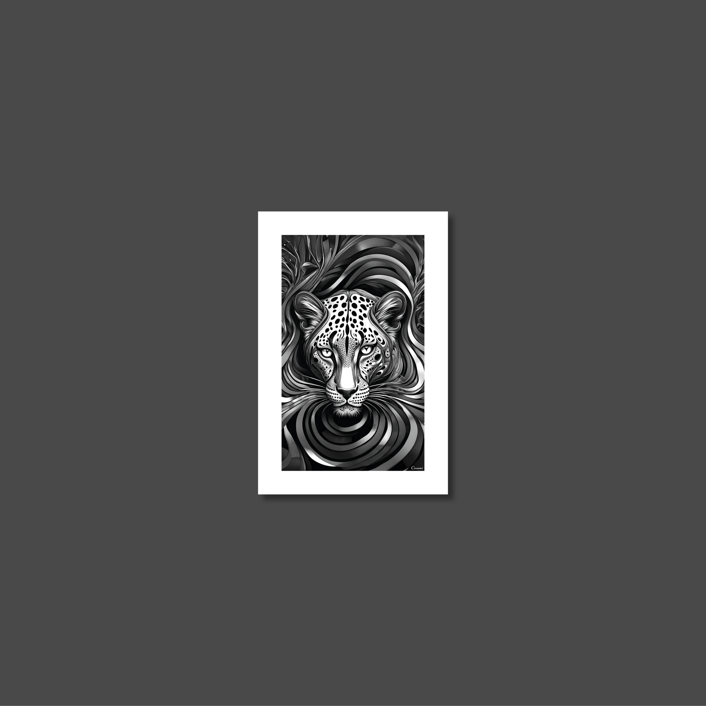 ABSTRACT LEOPARD **UNFRAMED ART PRINT**