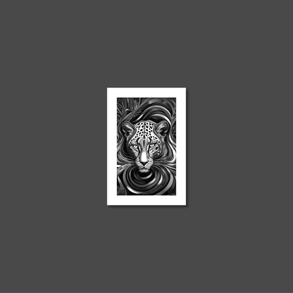 ABSTRACT LEOPARD **UNFRAMED ART PRINT**
