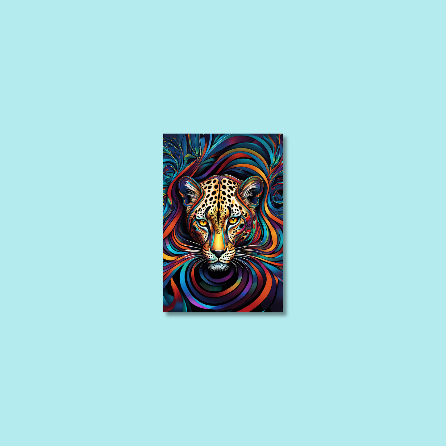 ABSTRACT LEOPARD **UNFRAMED ART PRINT**
