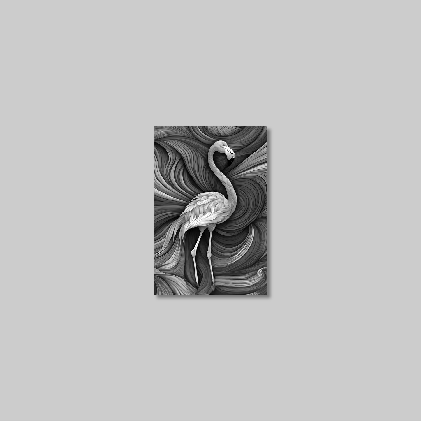 ABSTRACT FLAMINGO **UNFRAMED ART PRINT**