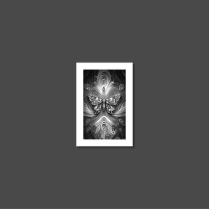 ABSTRACT BUTTERFLY **UNFRAMED ART PRINT**