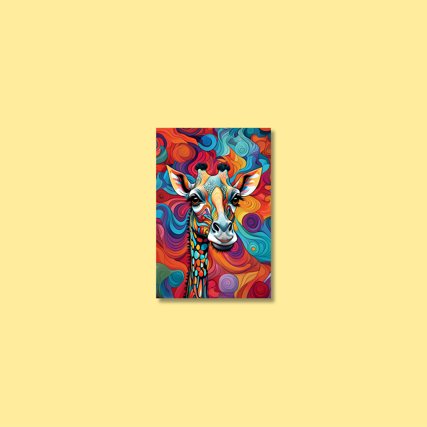 ABSTRACT GIRAFFE **UNFRAMED ART PRINT**