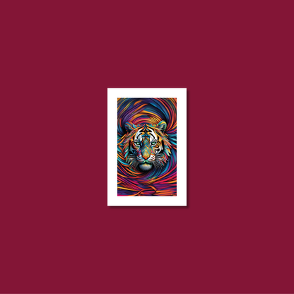 ABSTRACT TIGER **UNFRAMED ART PRINT**