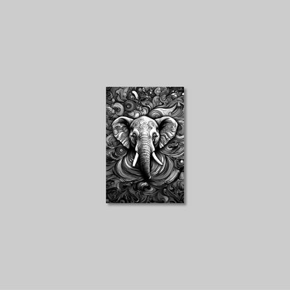 ABSTRACT ELEPHANT **UNFRAMED ART PRINT**