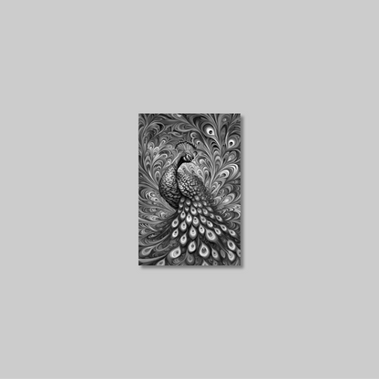 ABSTRACT PEACOCK **UNFRAMED ART PRINT**