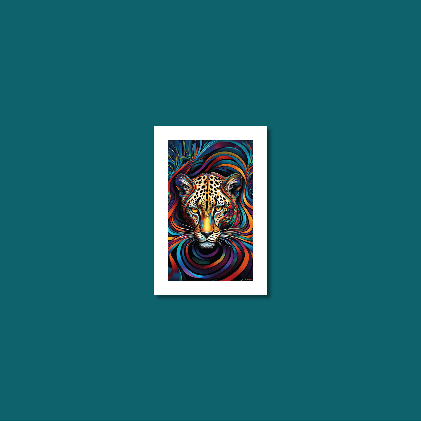 ABSTRACT LEOPARD **UNFRAMED ART PRINT**
