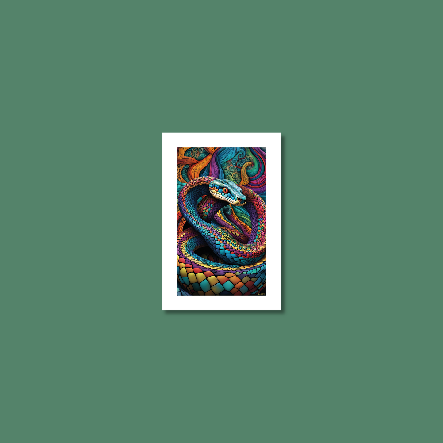 ABSTRACT COBRA **UNFRAMED ART PRINT**