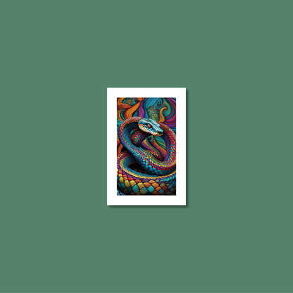 ABSTRACT COBRA **UNFRAMED ART PRINT**