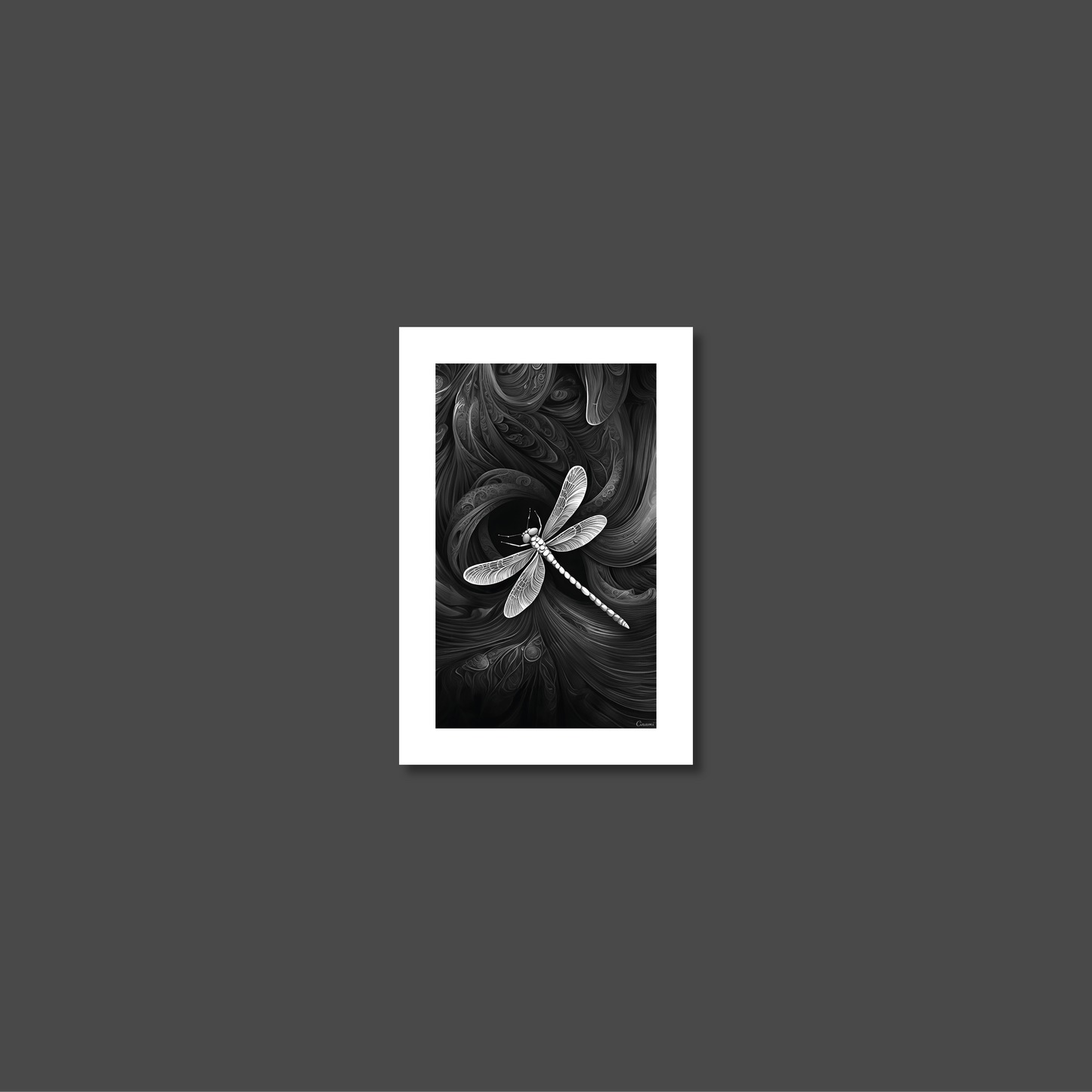 ABSTRACT DRAGONFLY **UNFRAMED ART PRINT**