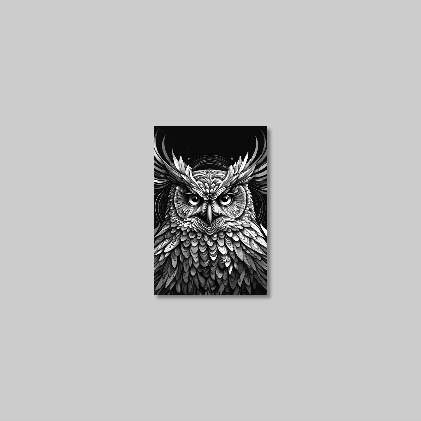 ABSTRACT OWL **UNFRAMED ART PRINT**