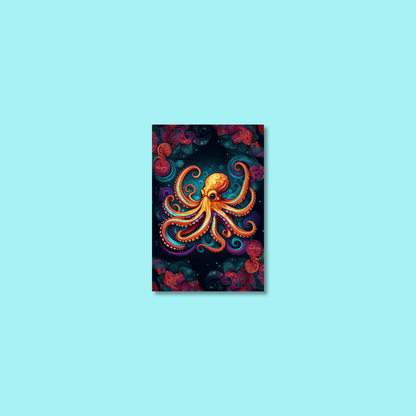 ABSTRACT OCTOPUS **UNFRAMED ART PRINT**