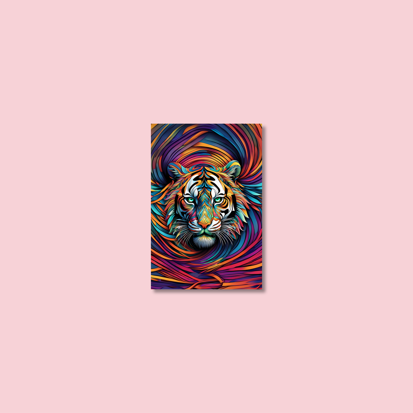 ABSTRACT TIGER **UNFRAMED ART PRINT**