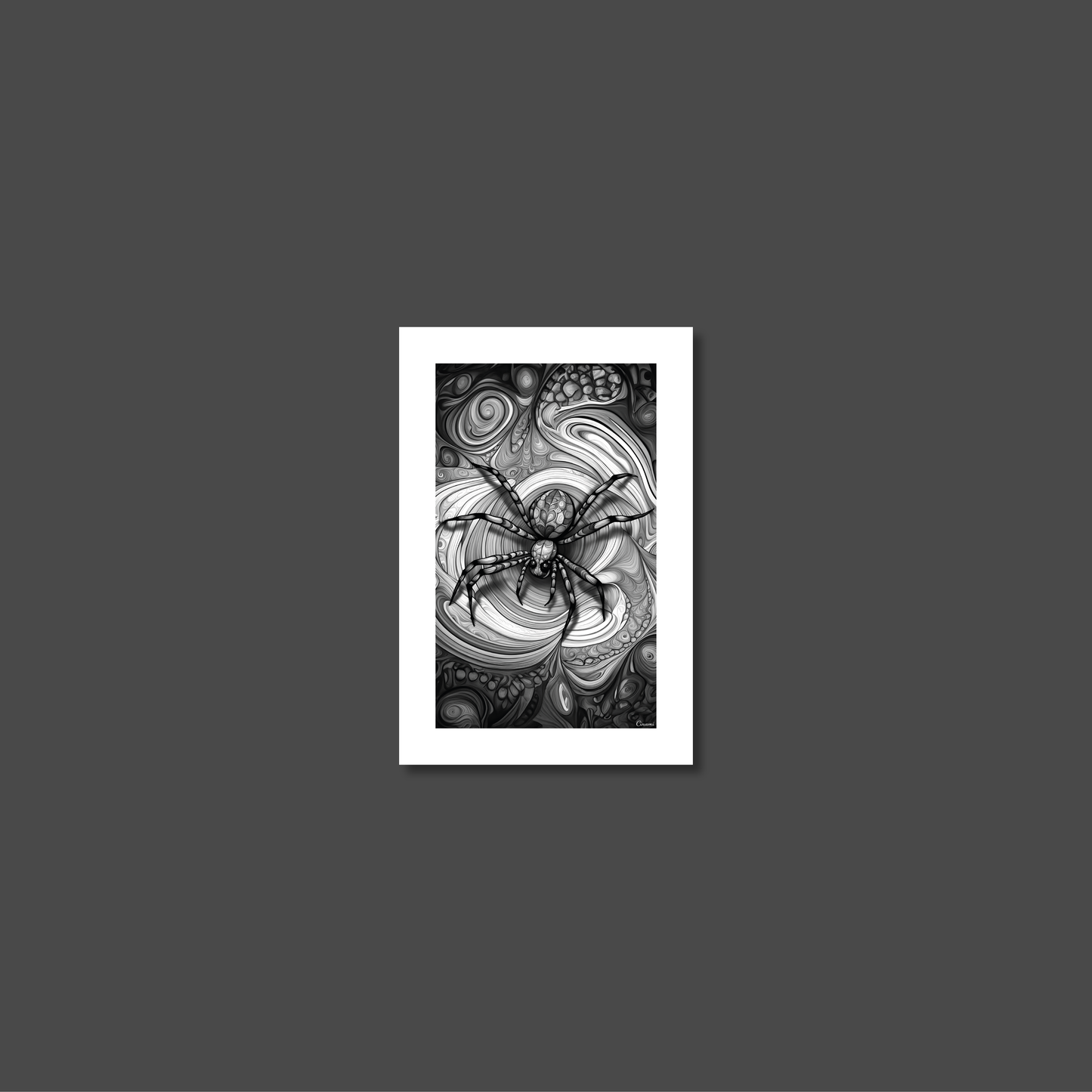 ABSTRACT SPIDER **UNFRAMED ART PRINT**