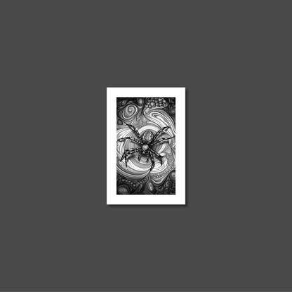 ABSTRACT SPIDER **UNFRAMED ART PRINT**