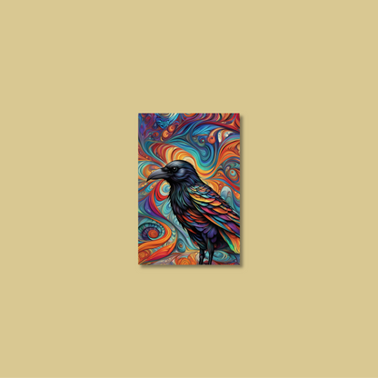 ABSTRACT CROW **UNFRAMED ART PRINT**