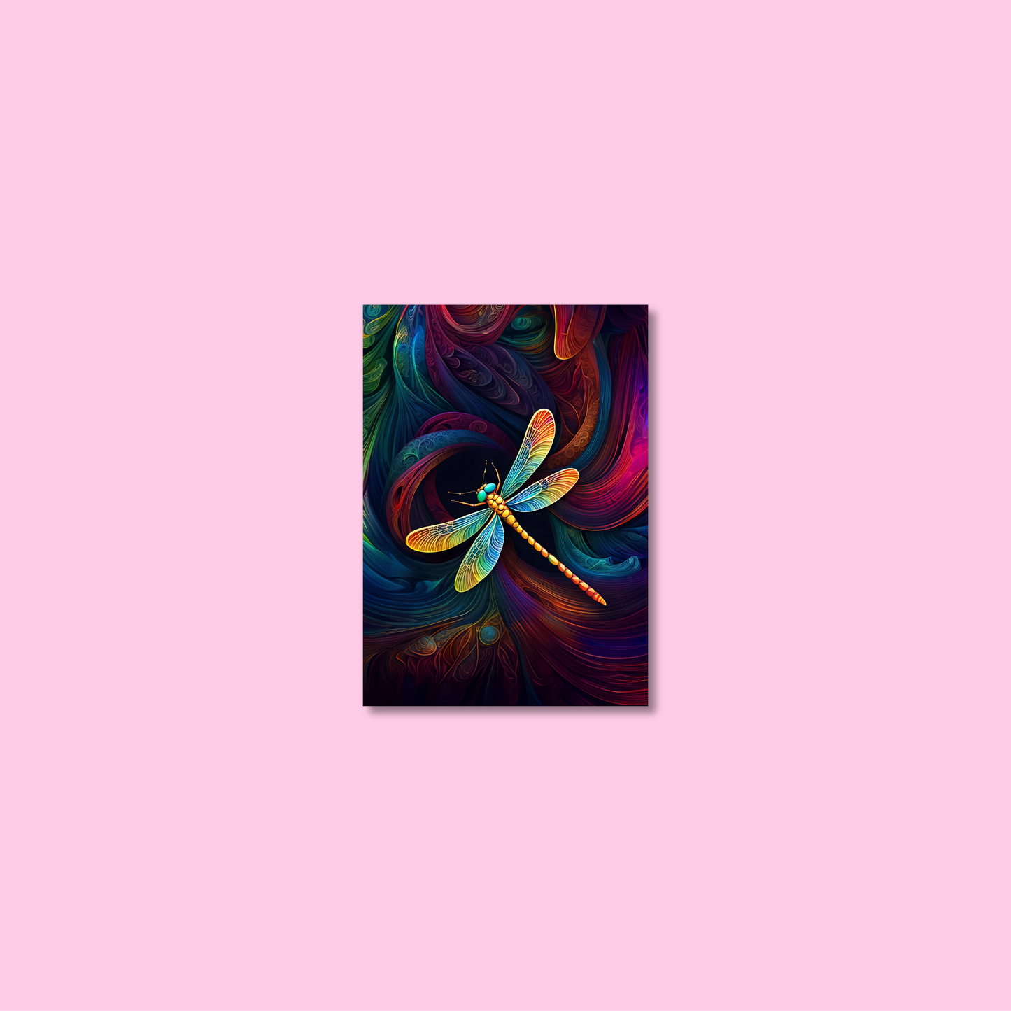 ABSTRACT DRAGONFLY **UNFRAMED ART PRINT**