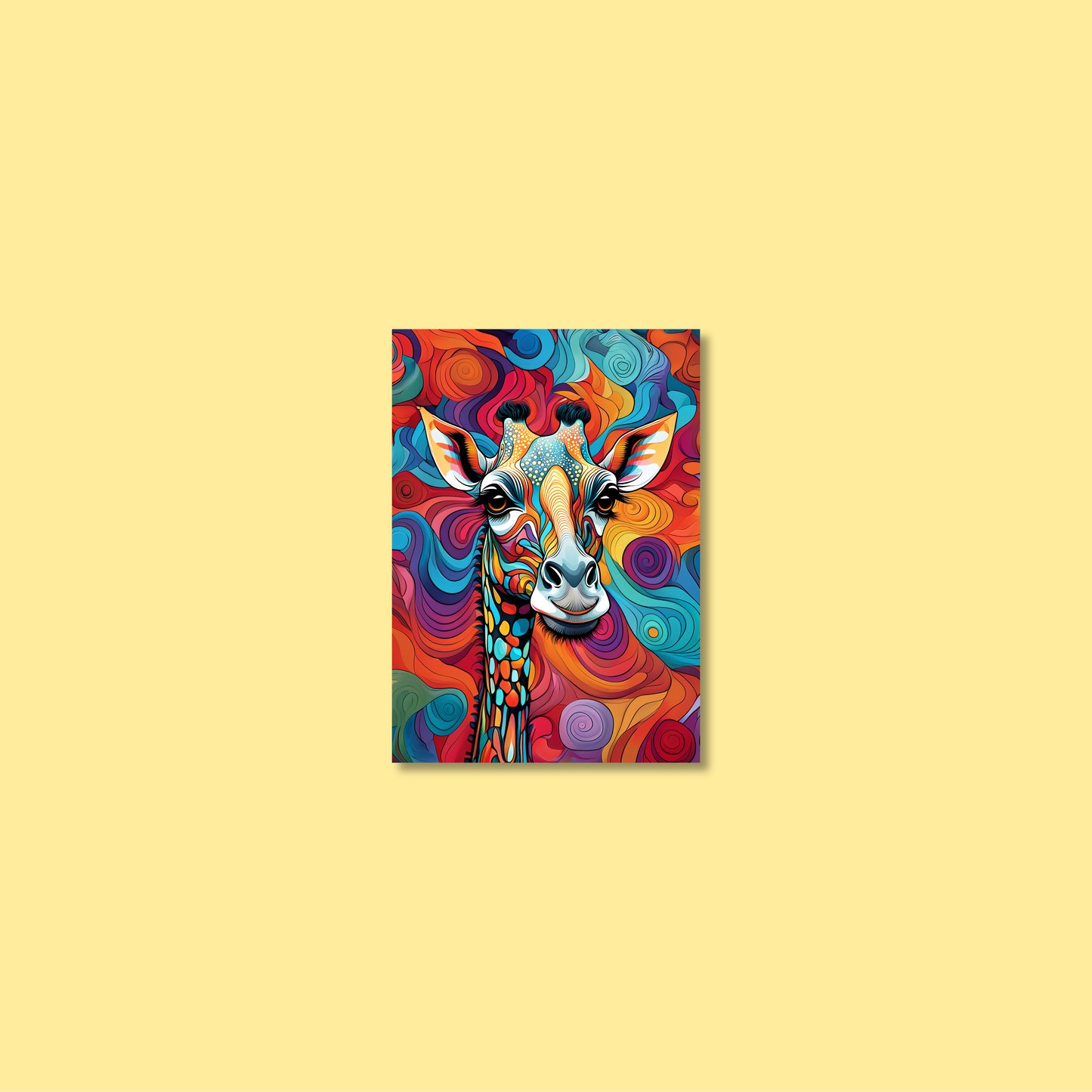 ABSTRACT GIRAFFE **UNFRAMED ART PRINT**