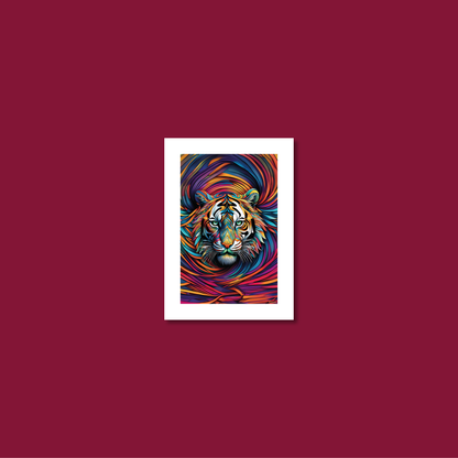 ABSTRACT TIGER **UNFRAMED ART PRINT**