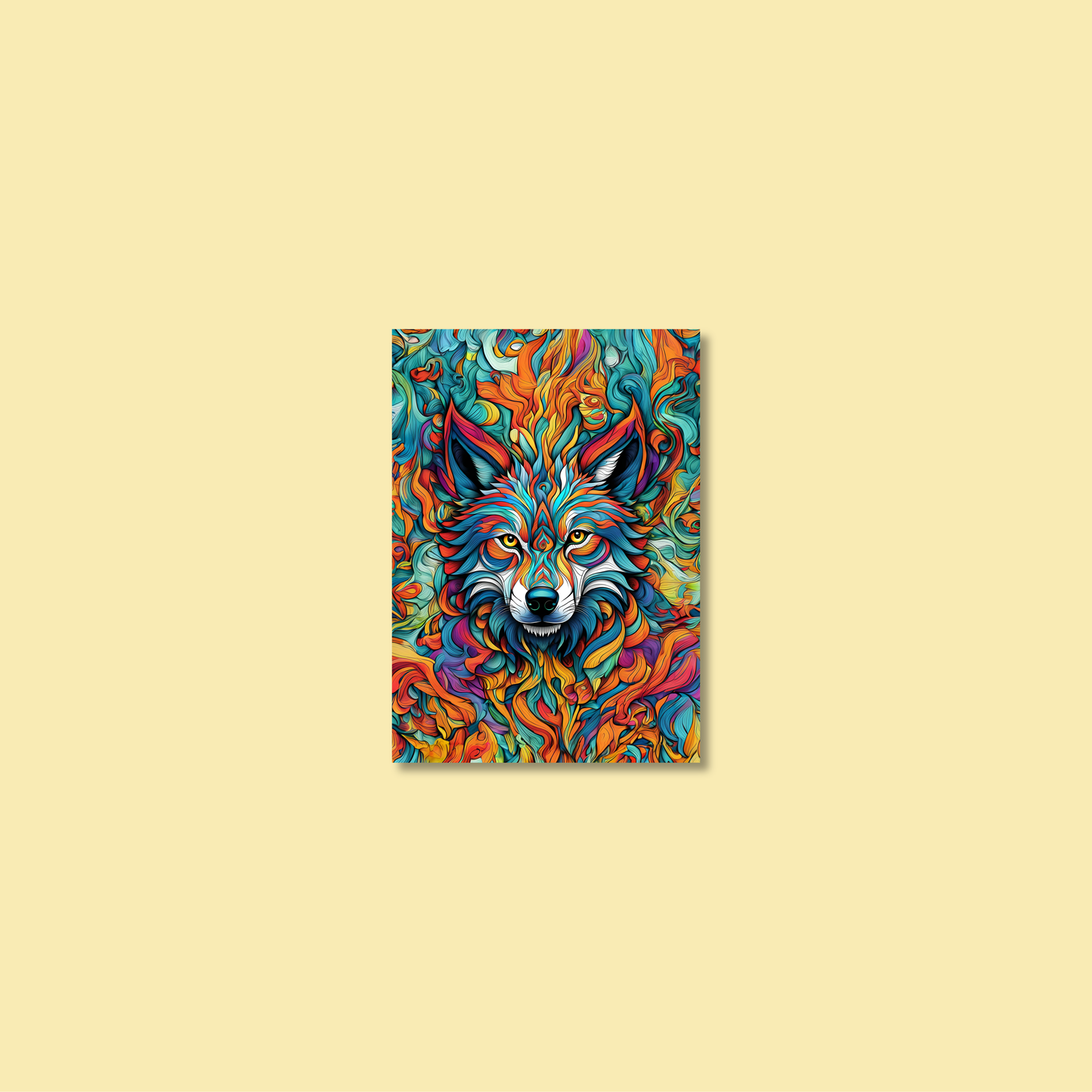 ABSTRACT WOLF **UNFRAMED ART PRINT**