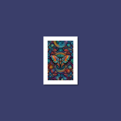 ABSTRACT MOTH **UNFRAMED ART PRINT**
