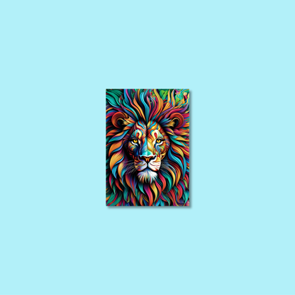 ABSTRACT LION **UNFRAMED ART PRINT**
