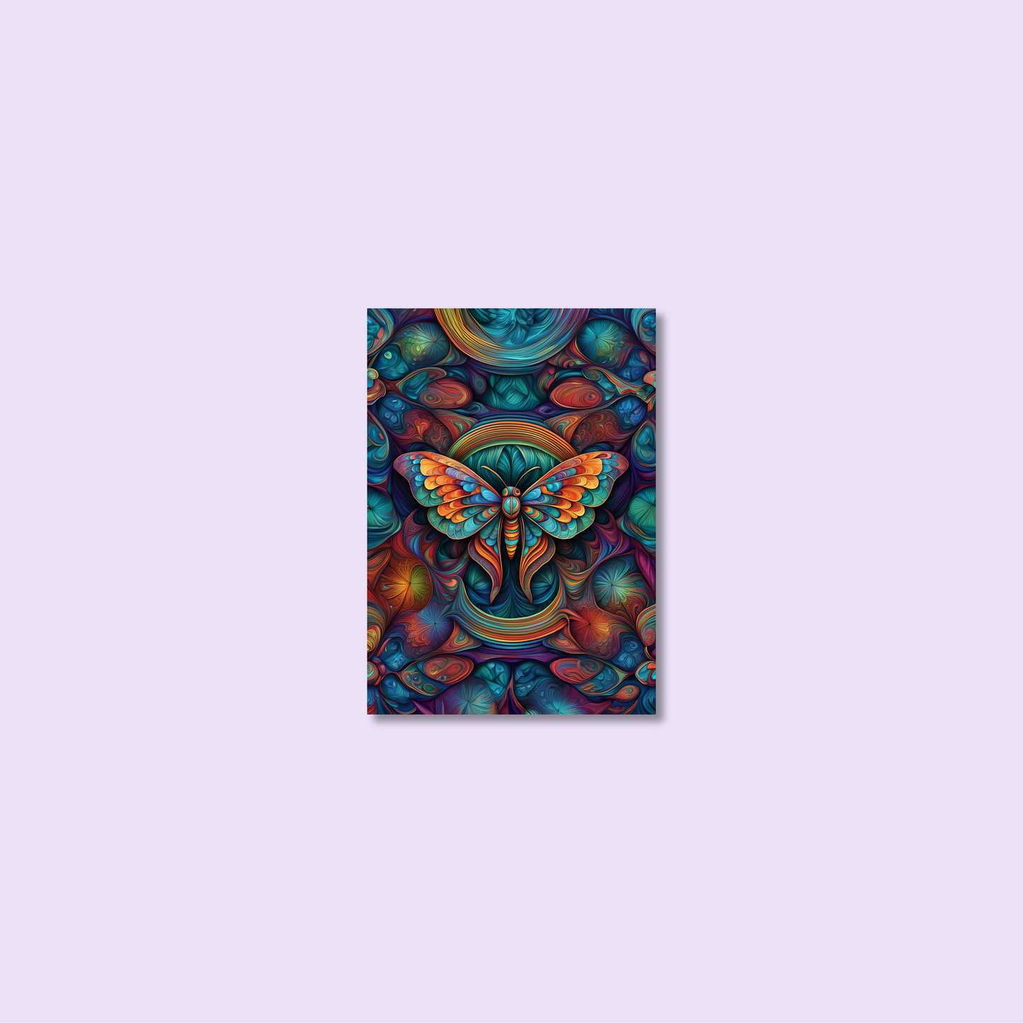 ABSTRACT MOTH **UNFRAMED ART PRINT**