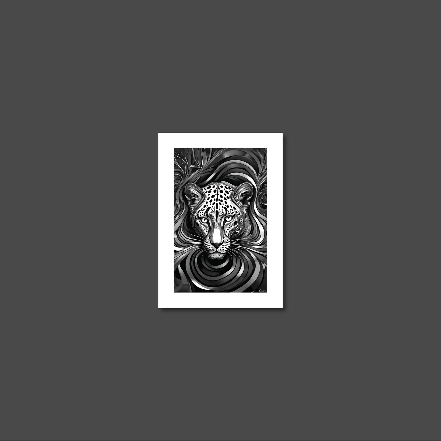 ABSTRACT LEOPARD **UNFRAMED ART PRINT**