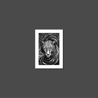 ABSTRACT LEOPARD **UNFRAMED ART PRINT**