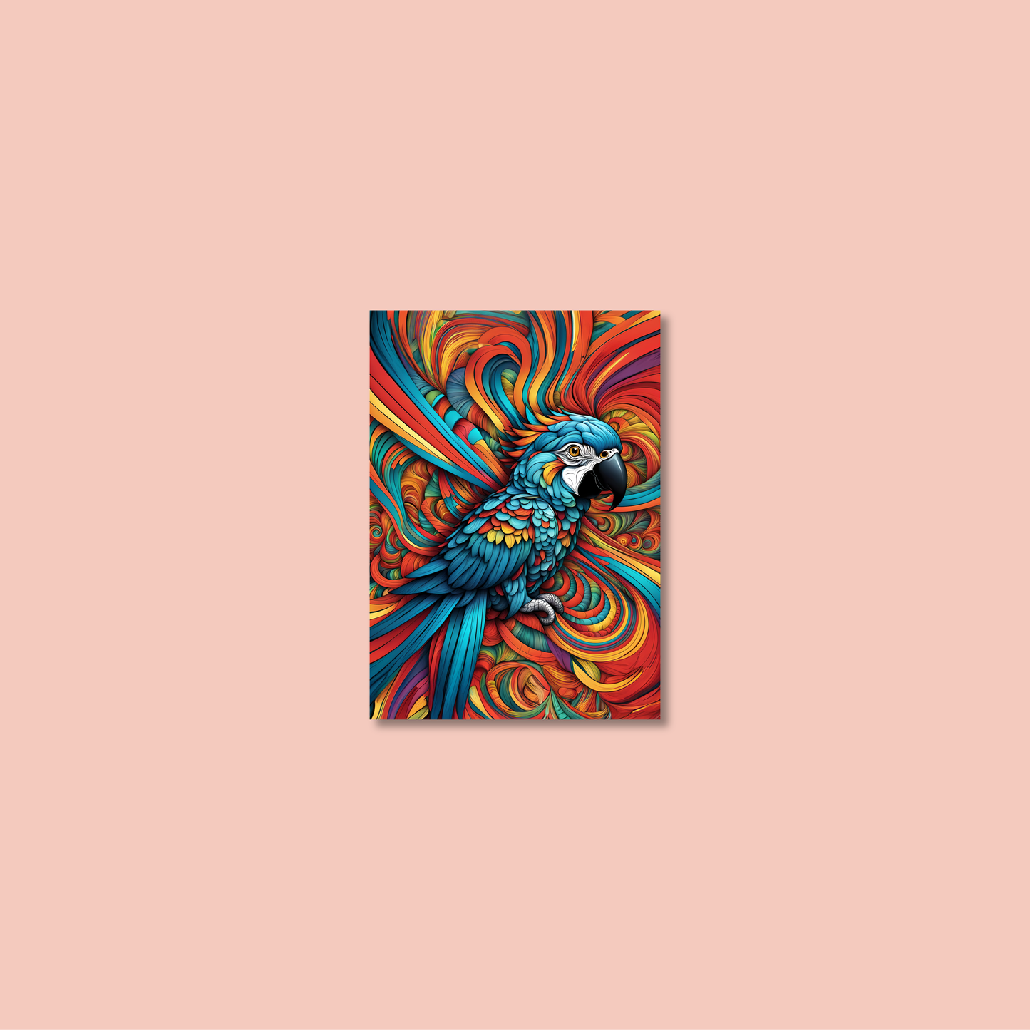 ABSTRACT PARROT **UNFRAMED ART PRINT**