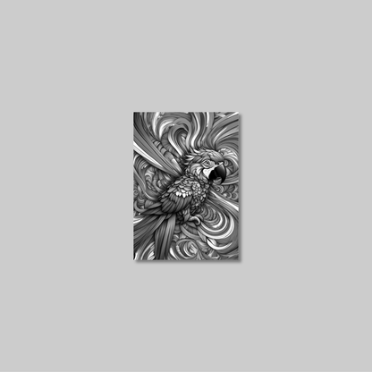 ABSTRACT PARROT **UNFRAMED ART PRINT**