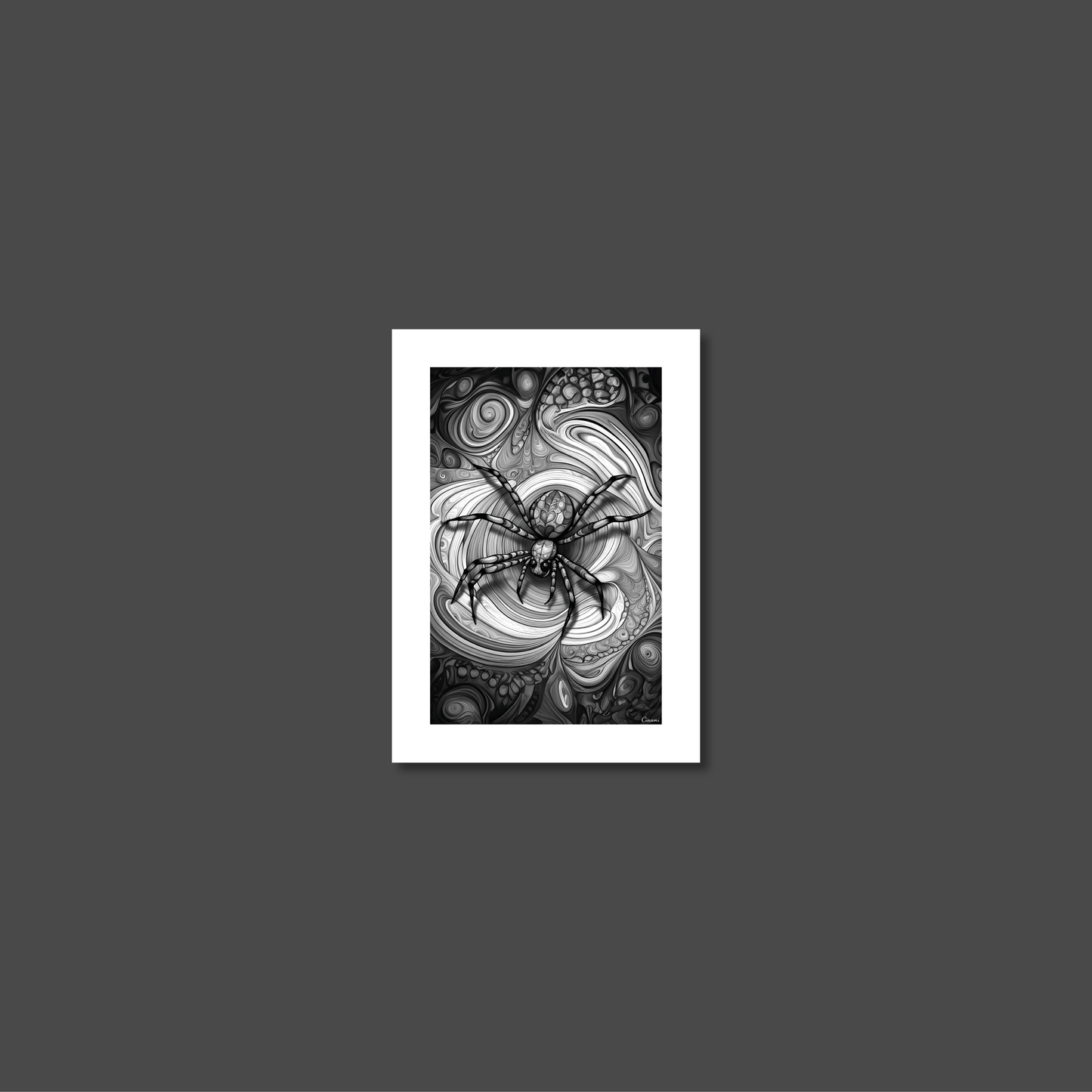 ABSTRACT SPIDER **UNFRAMED ART PRINT**