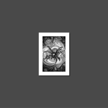ABSTRACT SPIDER **UNFRAMED ART PRINT**