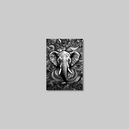 ABSTRACT ELEPHANT **UNFRAMED ART PRINT**