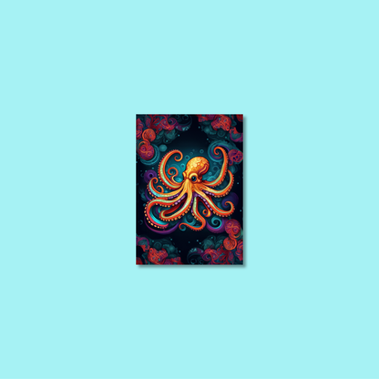 ABSTRACT OCTOPUS **UNFRAMED ART PRINT**