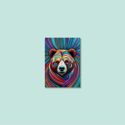 ABSTRACT BEAR **UNFRAMED ART PRINT**