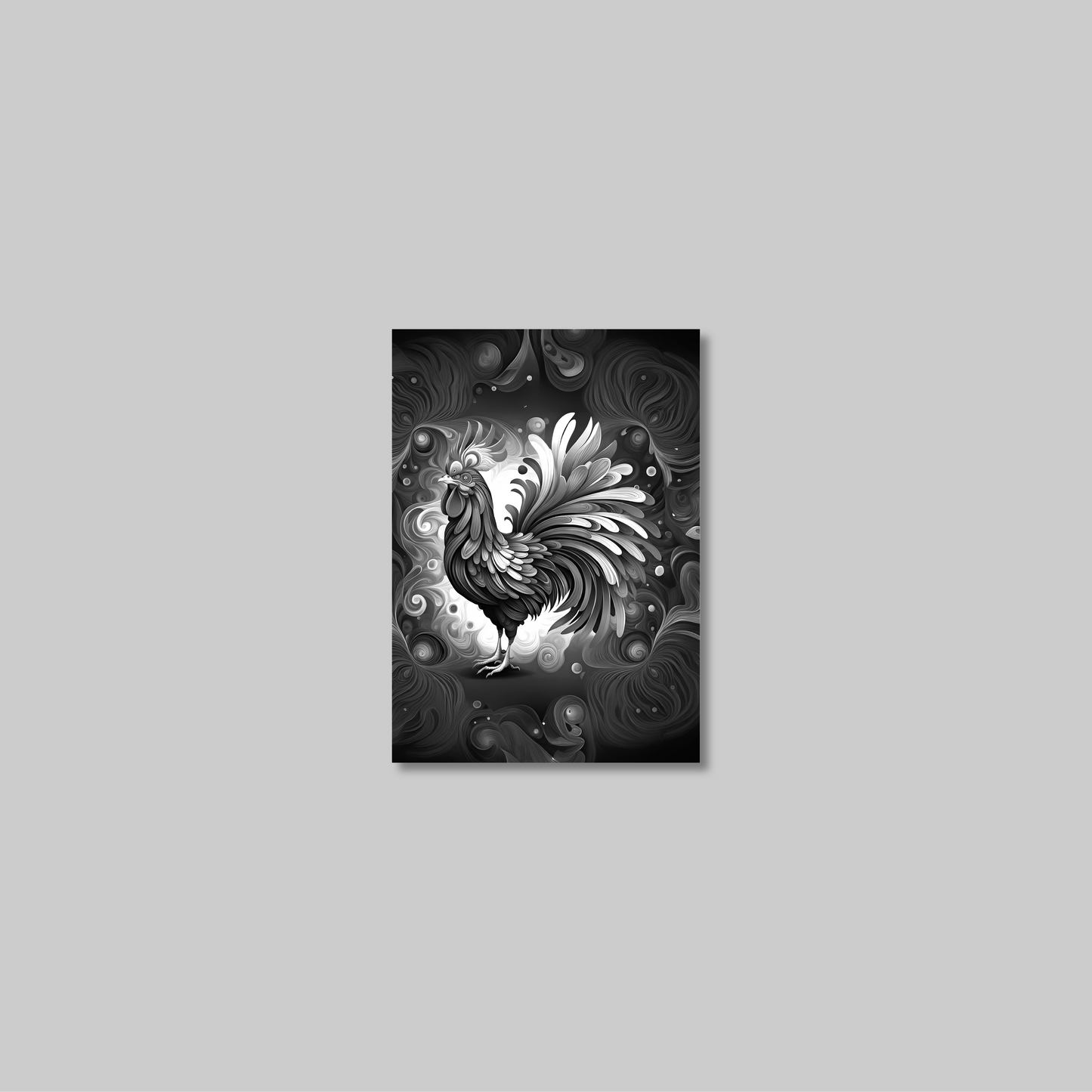 ABSTRACT COCKEREL **UNFRAMED ART PRINT**