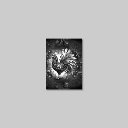 ABSTRACT COCKEREL **UNFRAMED ART PRINT**