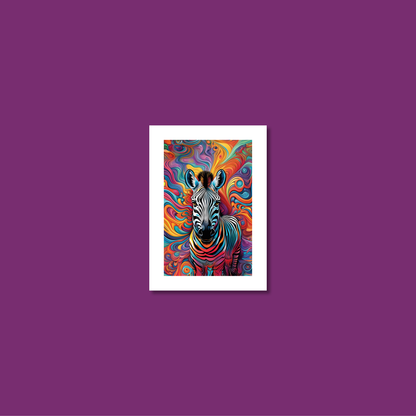 ABSTRACT ZEBRA **UNFRAMED ART PRINT**