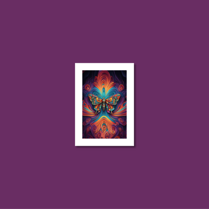 ABSTRACT BUTTERFLY **UNFRAMED ART PRINT**