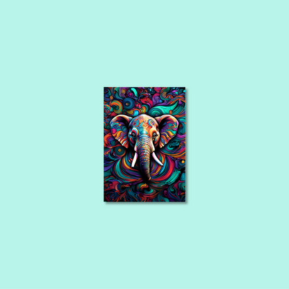ABSTRACT ELEPHANT **UNFRAMED ART PRINT**