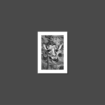 ABSTRACT GIRAFFE **UNFRAMED ART PRINT**