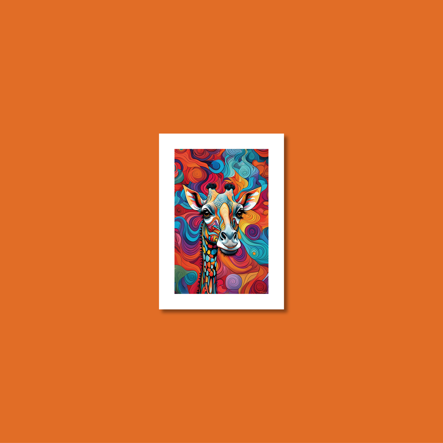 ABSTRACT GIRAFFE **UNFRAMED ART PRINT**