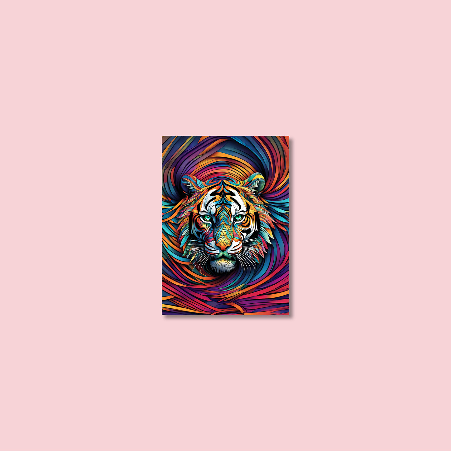 ABSTRACT TIGER **UNFRAMED ART PRINT**