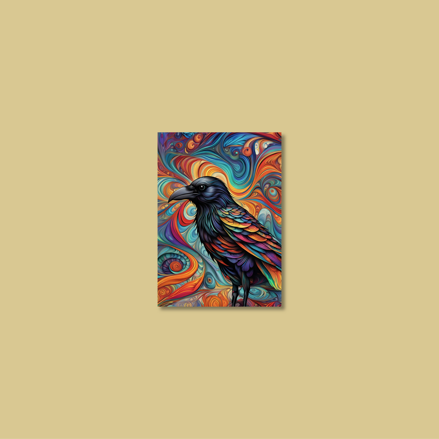 ABSTRACT CROW **UNFRAMED ART PRINT**